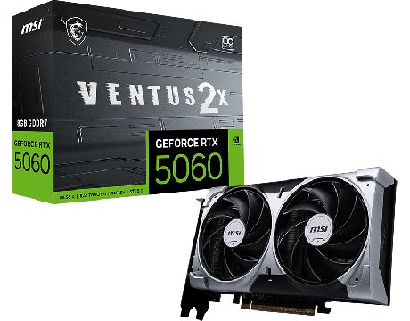 MSI GeForce RTX 5060 8GB VENTUS 2X OC DLSS 4 на супер цени
