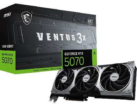 MSI GeForce RTX 5070 12GB VENTUS 3X OC DLSS 4 на супер цени