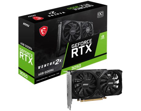 MSI GeForce RTX 3050 6GB VENTUS 2X OC на супер цени