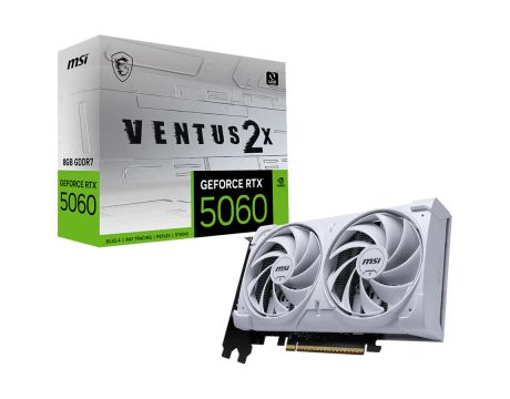 MSI GeForce RTX 5060 8GB VENTUS 2X WHITE DLSS 4 на супер цени