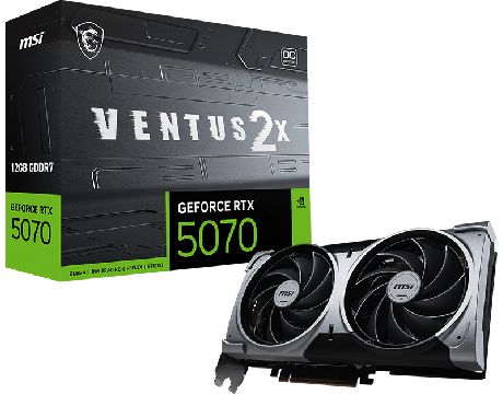 MSI GeForce RTX 5070 12GB VENTUS 2X OC DLSS 4 на супер цени