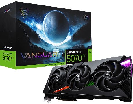 MSI GeForce RTX 5070 Ti 16GB VANGUARD SOC DLSS 4 на супер цени