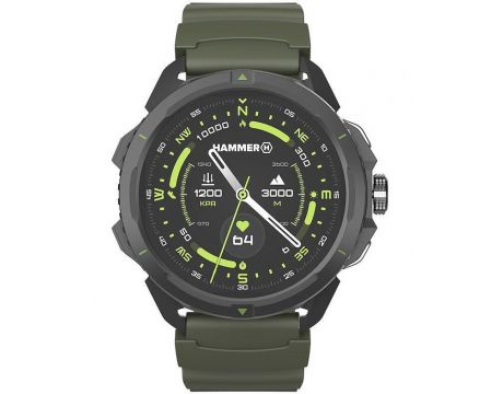 HAMMER Watch 2 Military Edition, 50 мм, зелен на супер цени