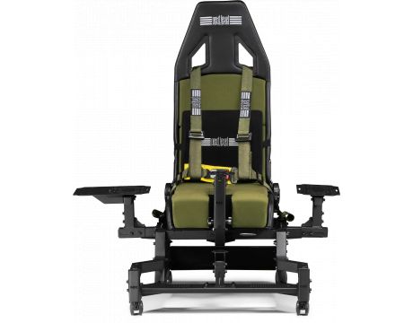 Next Level Racing Flight Seat Pro Boeing Military Edition, черен/зелен на супер цени