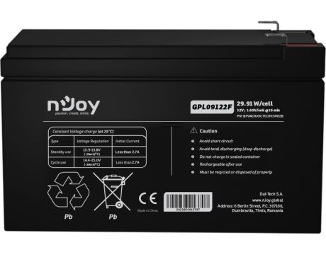 nJoy GPL09122F 12V 9Ah на супер цени