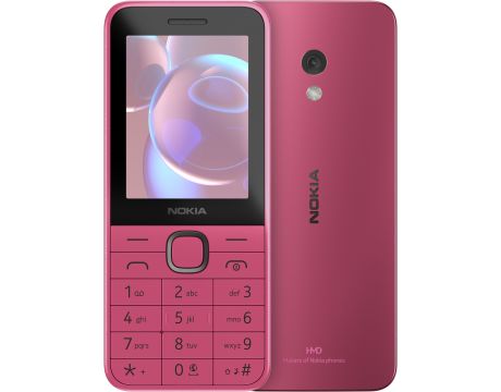 Nokia 225 4G 2024, 64MB, 128MB, Pink на супер цени