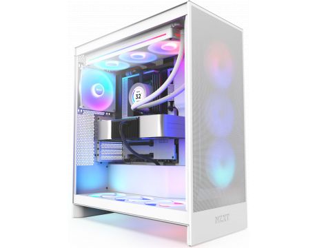 NZXT H7 Flow RGB 2024 Edition, бял на супер цени