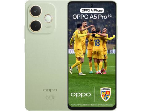 OPPO A5 Pro 5G, 8GB, 256GB, Olive Green на супер цени