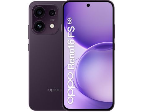 OPPO Reno16 FS 5G, 8GB, 512GB, Purple Black на супер цени