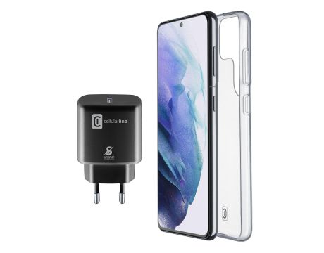 Cellular Line за Samsung Galaxy S22 Ultra 25W, черен на супер цени