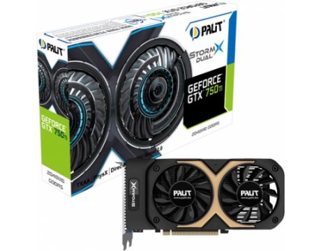 Palit GeForce GTX 750 TI 2GB StormX Dual на супер цени