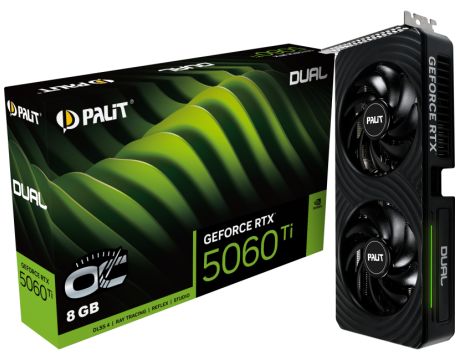 Palit GeForce RTX 5060 Ti 8GB Dual OC DLSS 4 на супер цени