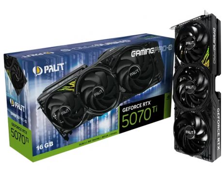 Palit GeForce RTX 5070 Ti 16GB GamingPro-S DLSS 4 на супер цени