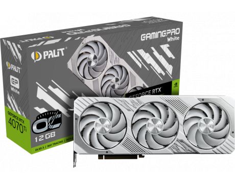 Palit GeForce RTX 4070 Ti 12GB GamingPro White OC DLSS 3 на супер цени