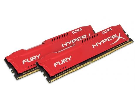 2x8GB DDR4 2666 Kingston HyperX Fury Red на супер цени