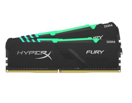 2x16GB DDR4 2666 Kingston HyperX Fury RGB на супер цени