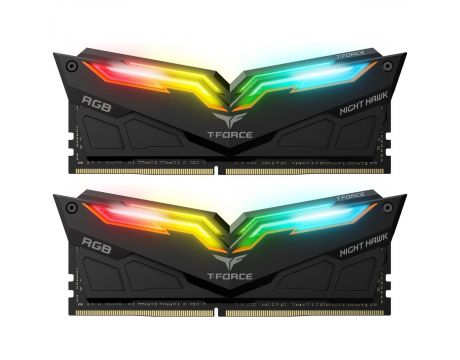 2x8GB DDR4 3200 Team Group T-Force Night Hawk RGB на супер цени