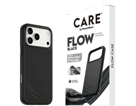 PanzerGlass CARE Flow за Apple iPhone 17 Pro Max/18 Pro Max, черен на супер цени