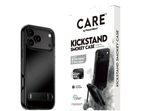 PanzerGlass CARE Kickstand за Apple iPhone 17 Pro Max/18 Pro Max, черен на супер цени