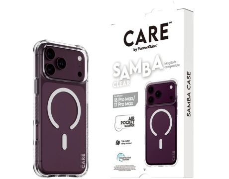 PanzerGlass CARE Samba за Apple iPhone 17 Pro Max/18 Pro Max, прозрачен на супер цени