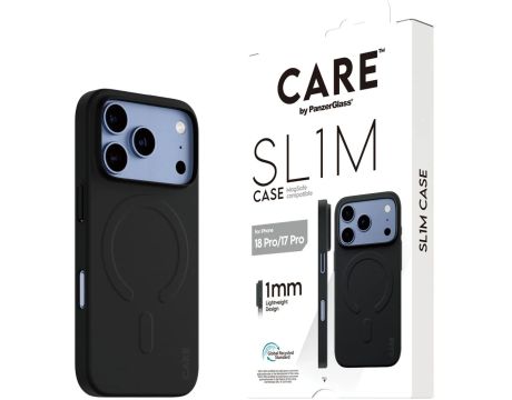 PanzerGlass CARE Sl1m за Apple iPhone 17 Pro/18 Pro, черен на супер цени