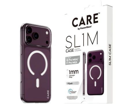 PanzerGlass CARE Sl1m за Apple iPhone 17 Pro Max/18 Pro Max, прозрачен на супер цени