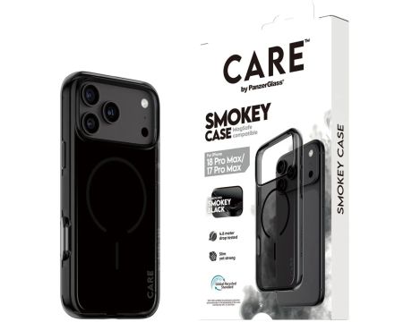 PanzerGlass CARE Smokey за Apple iPhone 17 Pro Max/18 Pro Max, черен на супер цени