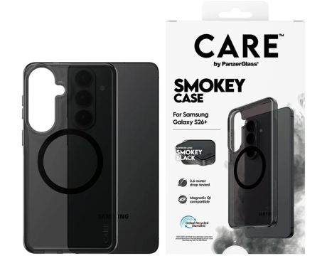 PanzerGlass CARE Smokey за Samsung Galaxy S26+, прозрачен/черен на супер цени