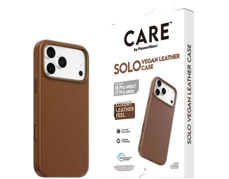 PanzerGlass CARE Solo за Apple iPhone 17 Pro Max/18 Pro Max, кафяв на супер цени