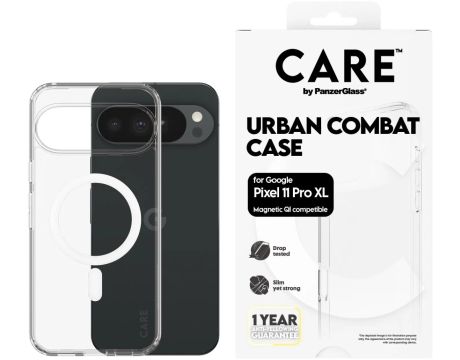 PanzerGlass CARE Urban Combat за Google Pixel 11 Pro XL, прозрачен на супер цени