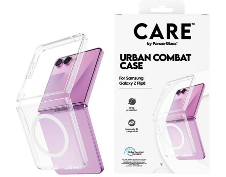 PanzerGlass CARE Urban Combat за Samsung Galaxy Z Flip 8, прозрачен на супер цени