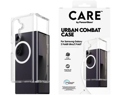 PanzerGlass CARE Urban Combat за Samsung Galaxy Z Fold 8/Z Fold 7, прозрачен на супер цени