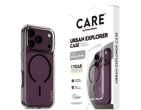 PanzerGlass CARE Urban Explorer за Apple iPhone 17 Pro/18 Pro, прозрачен/черен на супер цени