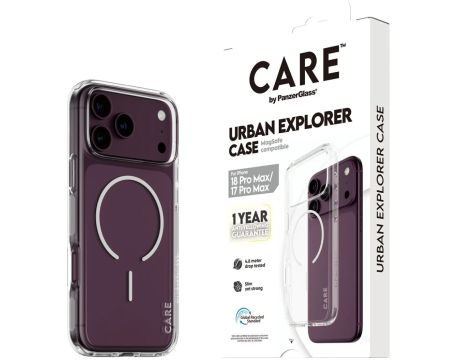 PanzerGlass CARE Urban Explorer за Apple iPhone 17 Pro Max/18 Pro Max, прозрачен/бял на супер цени