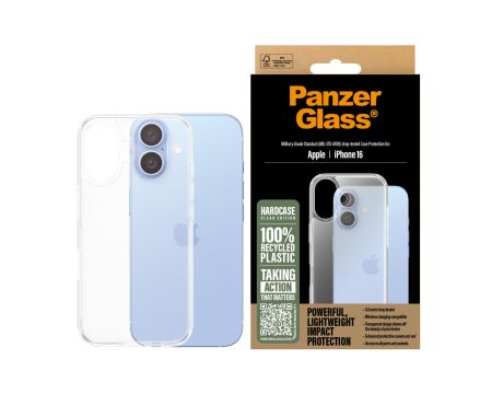 PanzerGlass HardCase за Apple iPhone 16, прозрачен на супер цени