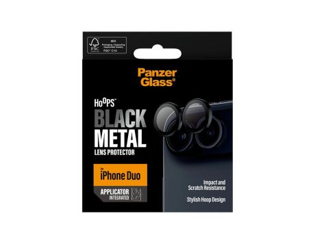 PanzerGlass Hoops Black Metal за Apple iPhone Duo на супер цени