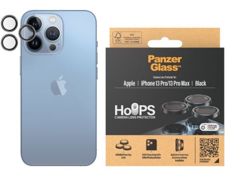 PanzerGlass Hoops за Apple iPhone 13 Pro/13 Pro Max, прозрачен/черен на супер цени