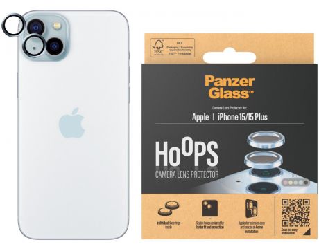PanzerGlass Hoops за Apple iPhone 15/15 Plus, прозрачен/син на супер цени