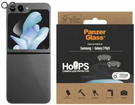 PanzerGlass Hoops за Samsung Galaxy Z Flip 5, прозрачен/черен на супер цени