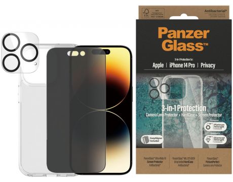 PanzerGlass Privacy 3-in-1 за Apple iPhone 14 Pro, прозрачен на супер цени