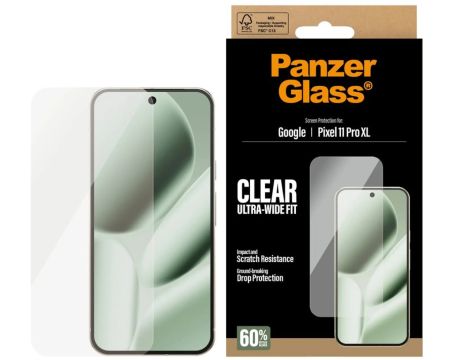 PanzerGlass за Google Pixel 11 Pro XL, прозрачен на супер цени