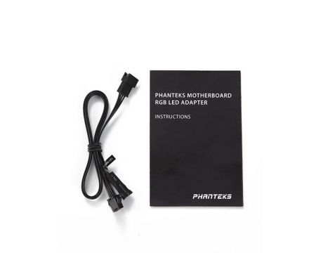 Phanteks RGB LED 4pin към 2x4pin, черен на супер цени