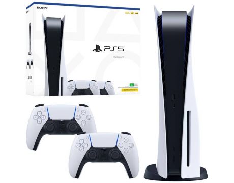 PlayStation 5 (825GB) с втори контролер Dual Sense на супер цени