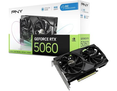 PNY GeForce RTX 5060 8GB OC Dual DLSS 4.5 на супер цени