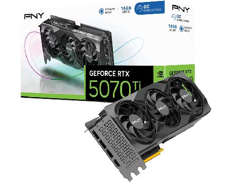PNY GeForce RTX 5070 Ti 16GB Triple Fan OC DLSS 4 на супер цени