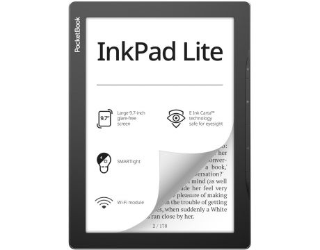 PocketBook InkPad Lite 9.7", 8GB, черен на супер цени