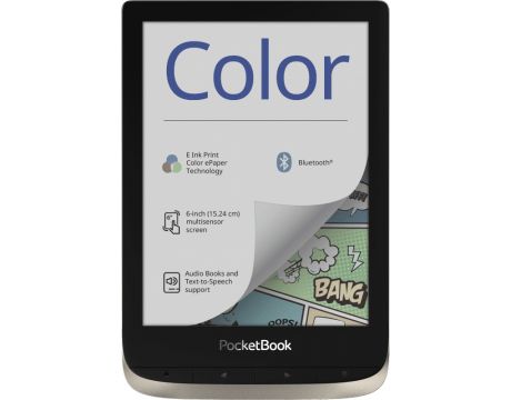 PocketBook PB633 6", 16GB, сребрист - нарушена опаковка на супер цени