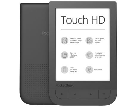 PocketBook Touch HD 6" PB631, Черен на супер цени
