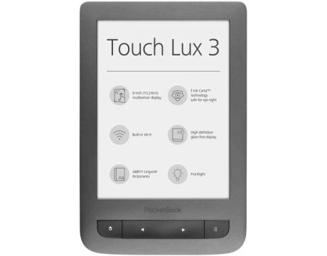 PocketBook Touch Lux 3  6" PB6262, сив на супер цени