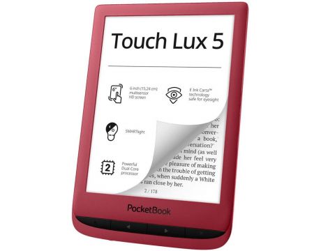 PocketBook Touch Lux 5 6", 8GB, червен на супер цени